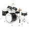 Ashthorpe 5-Piece Complete Junior Drum Set with Genuine Brass Cymbals - Advanced Beginner Kit with 16" Bass, Adjustable Throne, Cymbals, Hi-Hats, Pedals & Drumsticks